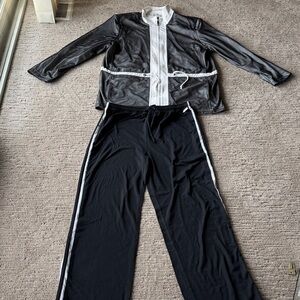 St. John Sport by Marie Gray Monochrome Zip-Up Jacket